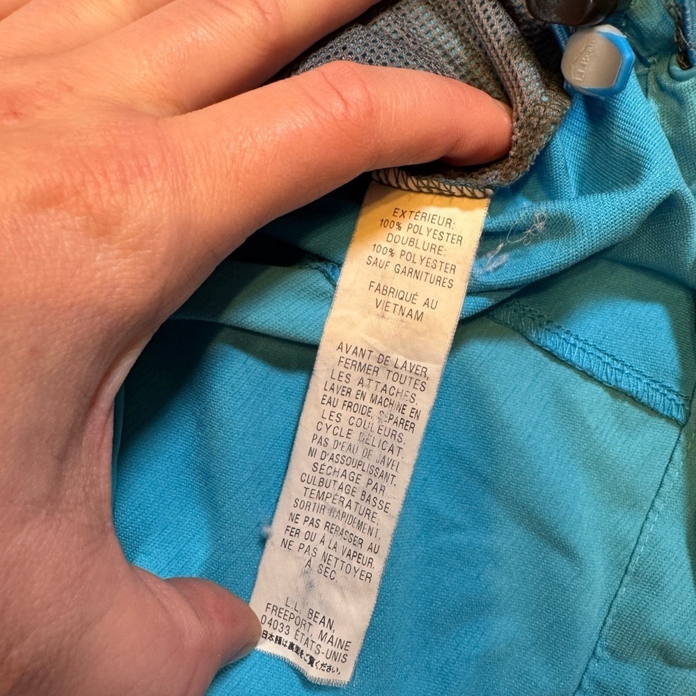 L.L Bean Anorek Lightweight Shell Windbreaker Jacket - Picture 4 of 11